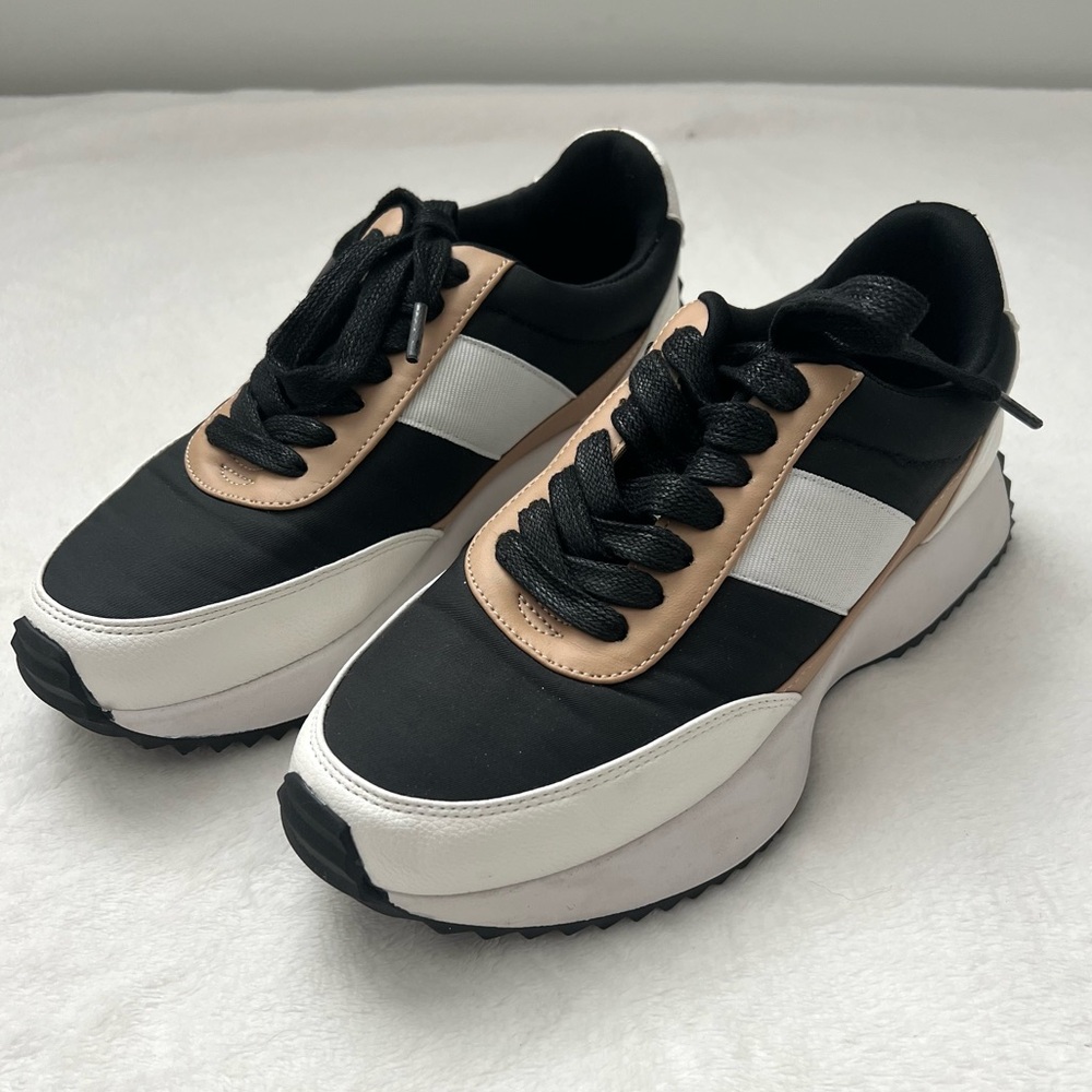 Stylish Dolce Vita Black and White Women's Sneakers